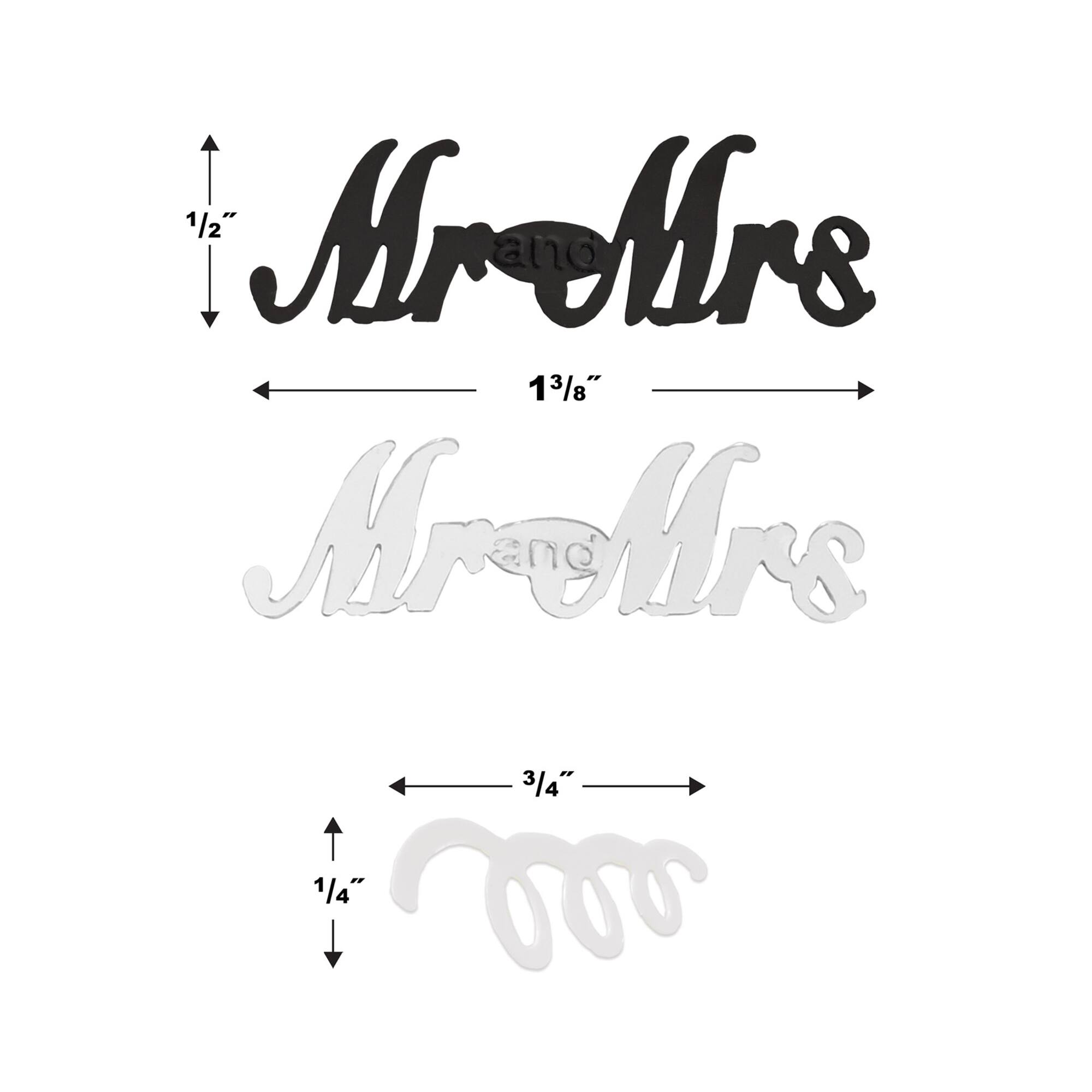 Beistle 1/2oz. Mr & Mrs Confetti Packs, 3ct.
